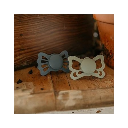 FRIGG PACK 2 CHUPETES SILICONA TALLA 1 DE 0-6 MESES BUTTERFLAY