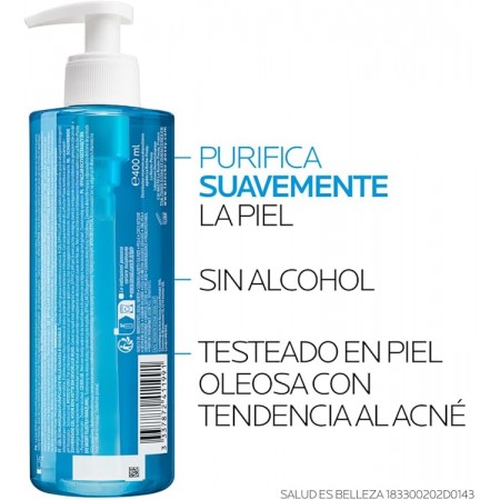 LA ROCHE POSAY PACK LIMPIEZA EFFACLAR GEL PURIFICANTE 400 ML + RECARGA GEL PURIFICANTE 400ML