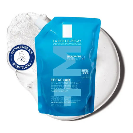 LA ROCHE POSAY PACK LIMPIEZA EFFACLAR GEL PURIFICANTE 400 ML + RECARGA GEL PURIFICANTE 400ML