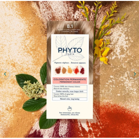 PHYTO COLOR TINTE 8.1 RUBIO CLARO CENIZA