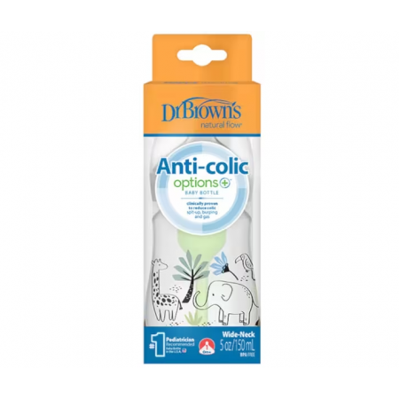 DR BROWN´S BIBERON BOCA ANCHA NATURAL FLOW 150 ML SELVA