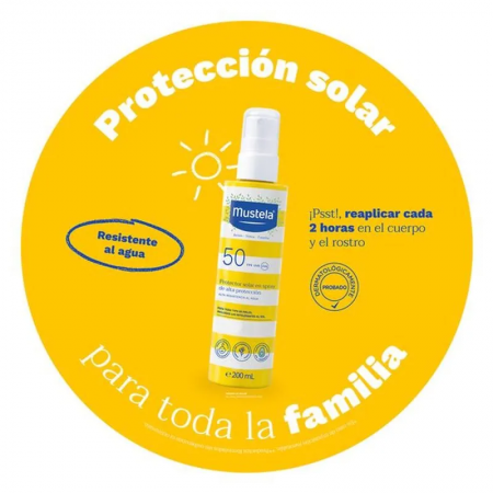 MUSTELA SPRAY SOLAR MUY ALTA PROTECCION SPF50+ 200 ML