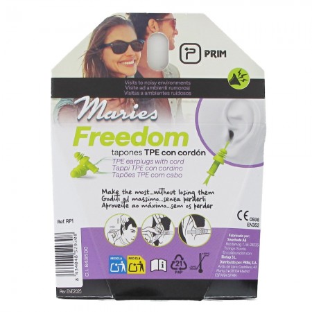 PRIM MARIES FREEDOM TAPONES RUIDO 1 PAR CON CORDON