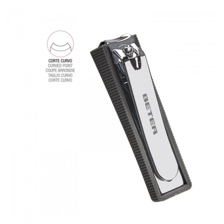 BETER CORTAUÑAS DE MANICURA CROMADO CURVO 6 CM