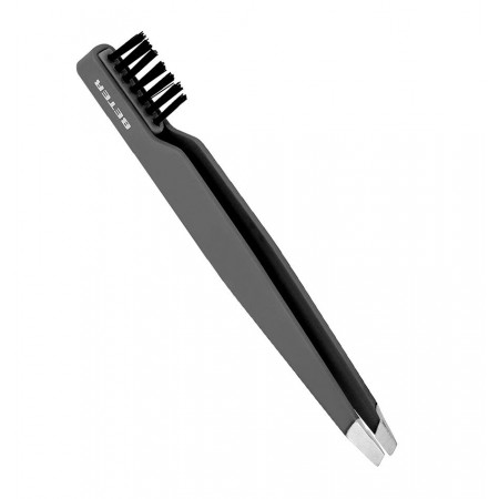 BETER PINZA DE DEPILAR DE PUNTA OBLICUA CON CEPILLO