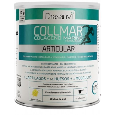 DRASANVI COLLMAR ARTICULAR COLAGENO MARINO HIDROLIZADO SABOR LIMON 280G POLVO