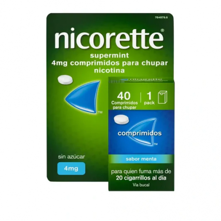 NICORETTE SUPERMINT EFG 4 MG 40 COMPRIMIDOS PARA CHUPAR