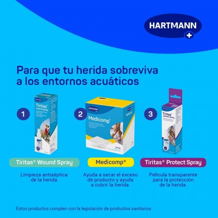 MEDICOMP COMPRESAS APOSITO ESTERIL SIN TEJER 10 X 20 CM 25 SOBRES 2 UD