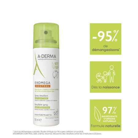 A-DERMA EXOMEGA CONTROL SPRAY EMOLIENTE ANTI-RASCADO 200 ML