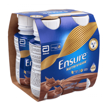 ENSURE NUTRIVIGOR BOTELLA 4 BOTELLA 220 ML CHOCOLATE