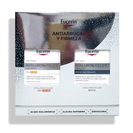 EUCERIN PACK ELASTICIDAD HYALURON FILLER CREMA DE DIA FPS30 50ML + CREMA DE NOCHE 50ML