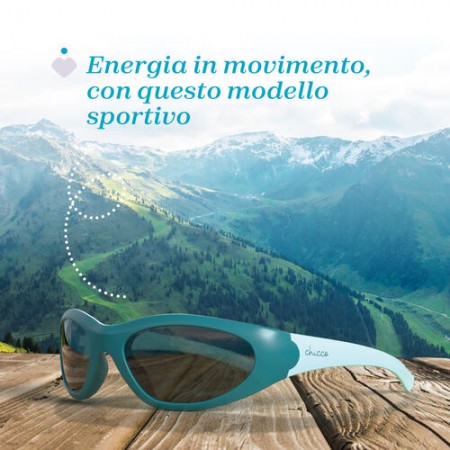 CHICCO GAFAS DE SOL INFANTILES UVA/UVB +4 AÑOS VERDE CON FUNDA