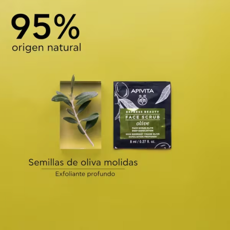 APIVITA MASCARILLA EXPRESS FACIAL DE OLIVA EXFOLIACION PROFUNDA 2 X 8 ML
