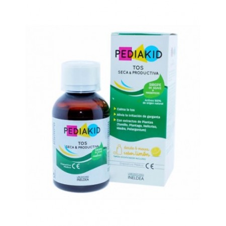 PEDIAKID TOS SECA Y PRODUCTIVA 125 ML SABOR LIMON