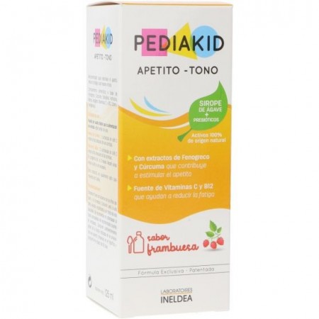PEDIAKID APETITO TONO JARABE 125 ML SABOR FRAMBUESA