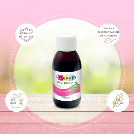 PEDIAKID MOQUITOS NARIZ GARGANTA SABOR LIMON Y MIEL JARABE 125ML