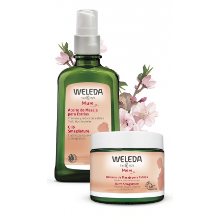 WELEDA PACK RUTINA ANTIESTRIAS ACEITE DE MASAJE 100ML + BALSAMO MASAJE ESTRIAS 150 ML