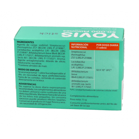 YOVIS STICK 10 SOBRES BUCODISPERSABLES