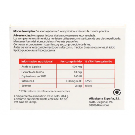 ALASOD 20 COMPRIMIDOS