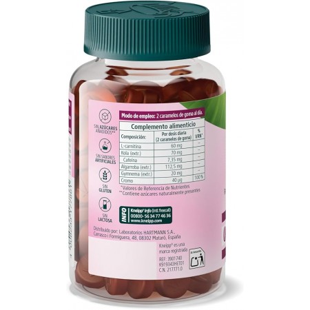 KNEIPP SILUETA GUMMIES 60 CARAMELOS DE GOMA SABOR PIÑA