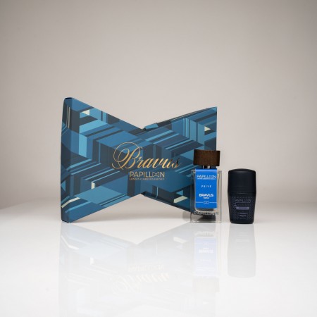 PAPILLON PRIVÉ PACK BRAVUS PARFUM 50ML + PULSERA + DESODORANTE ANTITRANSP 50ML