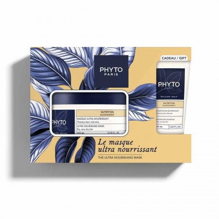 PHYTO SET MASCARILLA ULTRA NUTRITIVA 200ML + REGALO CHAMPU NUTRITIVO 50ML