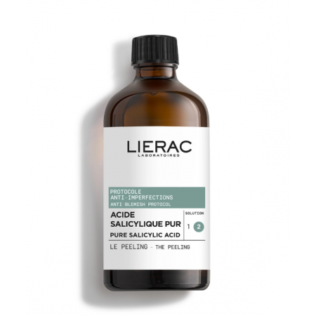 LIERAC PACK PROTOCOLO ANTIINPERFECCIONES PURE ACID SALICYLIC PEELING 100ML + STOP GRANOS 15ML