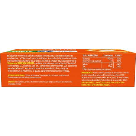 VITASERUM BY APISERUM DEFENSAS FORTE 30 COMPRIMIDOS EFERVESCENTES