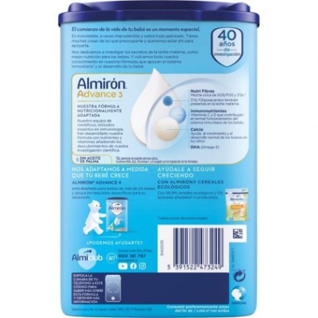 ALMIRON ADVANCE+ PRONUTRA 3 POLVO 800 G