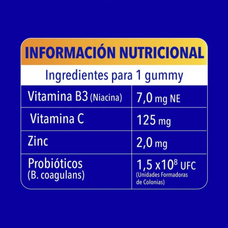 BION 3 DEFENSE 60 GUMMIES SABOR FRUTOS ROJOS