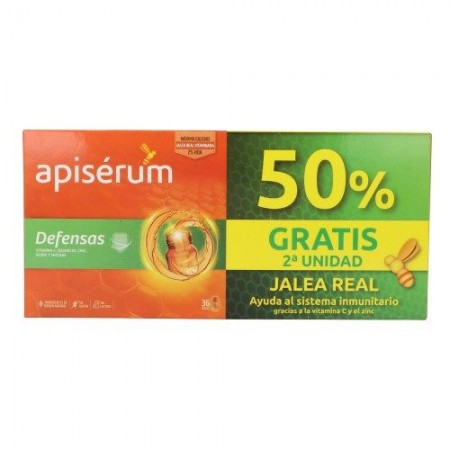 APISERUM DEFENSAS PACK AHORRO 2º UD 50% 18+18 VIALES BEBIBLES 10 ML