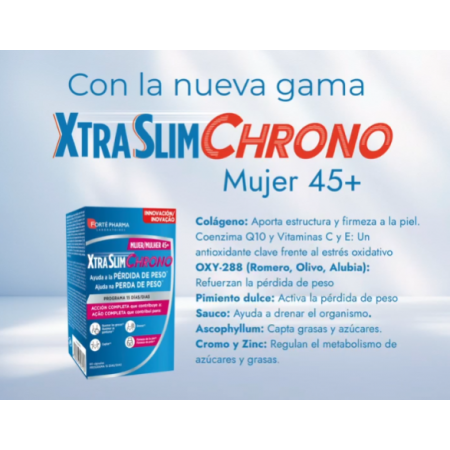 XTRA SLIM CHRONO PERDIDA DE PESO MUJER +45 60 CAPSULAS