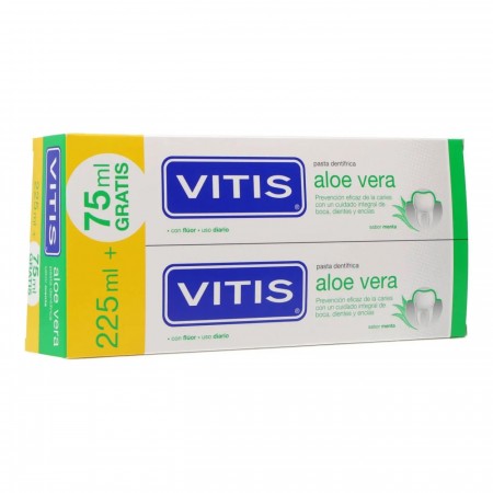 VITIS ALOE VERA DUPLO DE PASTA DENTIFRICA 2 X 150 ML SABOR MENTA