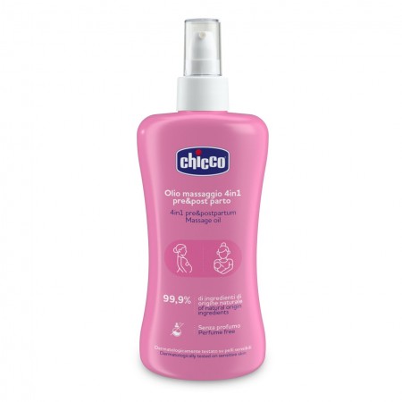 CHICCO ACEITE DE MASAJE PRE & POSTPARTO 4 EN 1 200 ML