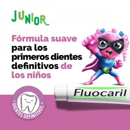 FLUOCARIL DUPLO JUNIOR 6-12 AÑOS GEL DENTIFRICO BUBBLE GUM 2 X 75 ML
