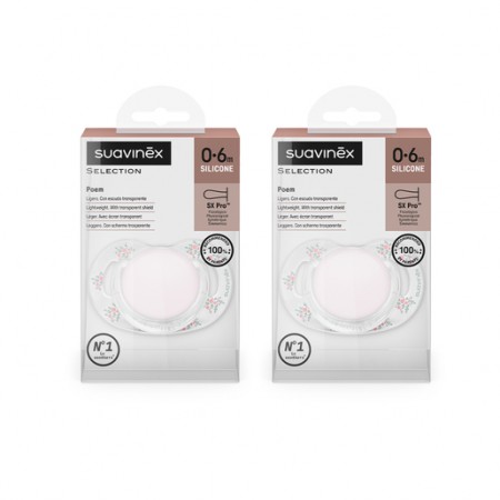 SUAVINEX CHUPETE DE SILICONA SX PRO FISIOLOGICO 0-6 MESES POEM