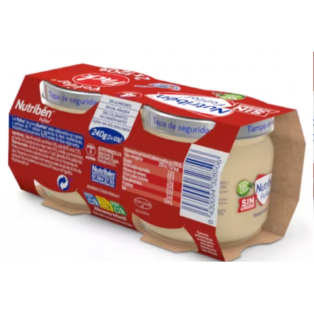 NUTRIBEN POTITOS INTRODUCCION VERDURITAS CON POLLO +4 MESES 2X120G