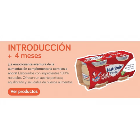 NUTRIBEN POTITOS INTRODUCCION VERDURITAS CON POLLO +4 MESES 2X120G