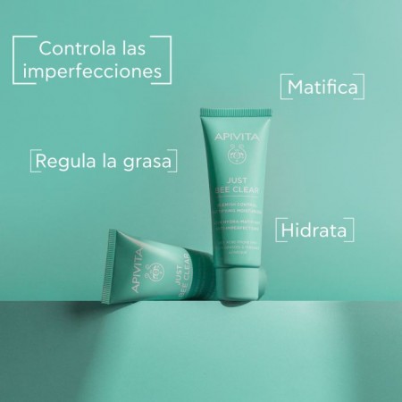 APIVITA JUST BEE CLEAR CREMA ANTIIMPERFECCIONES MATIFICANTE HIDRATANTE 40ML