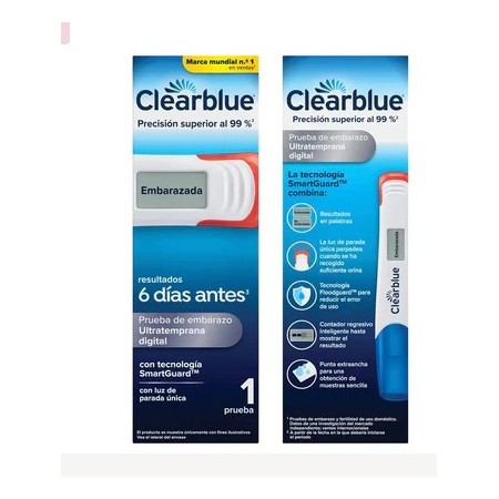 CLEARBLUE PRUEBA DE EMBARAZO ULTRATEMPRANA DIGITAL 1 PRUEBA