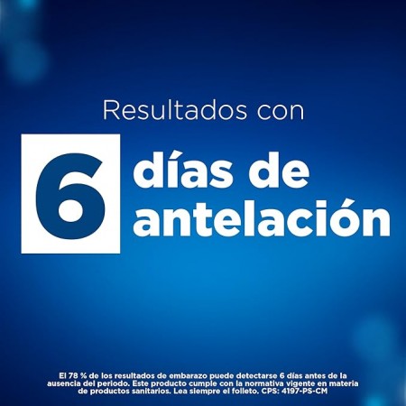 CLEARBLUE TEST DE EMBARAZO ULTRATEMPRANA 6 DIAS ANTES PACK AHORRO 2 PRUEBAS TEST