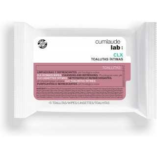 CUMLAUDE LAB: HIGIENE INTIMA CLX TOALLITAS 15 UNIDADES
