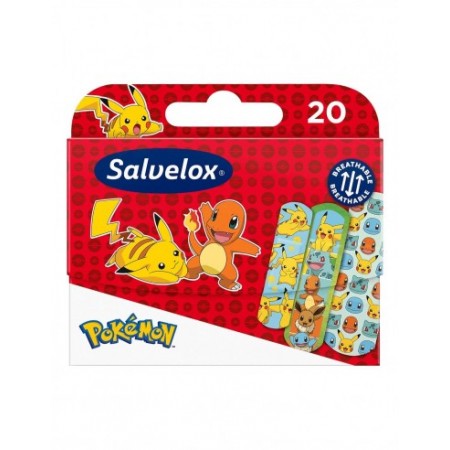 SALVELOX ADHESIVOS ADHESIVOS  POKEMON WATER RESISTE 20 TIRITAS SURTIDAS