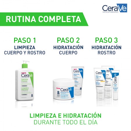 CERAVE PACK RUTINA LIMPIADORA HIDRATANTE 473 ML + LOCION HIDRATANTE ROSTRO 52ML