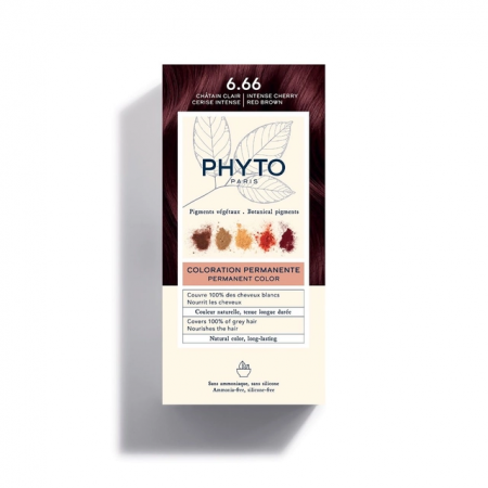 PHYTO COLOR TINTE 6.66 CASTAÑO CLARO