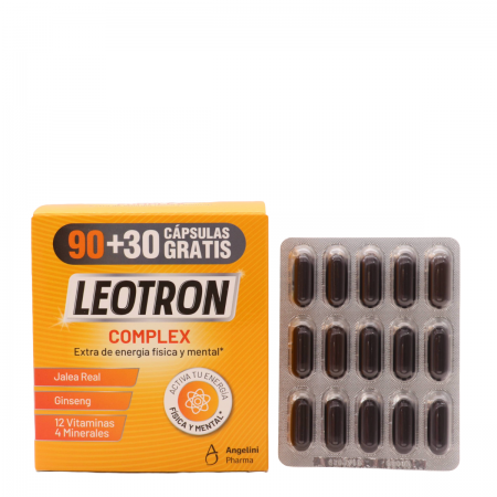 LEOTRON COMPLEX PACK 120 CAPSULAS 90 CAPSULAS + 30 GRATIS
