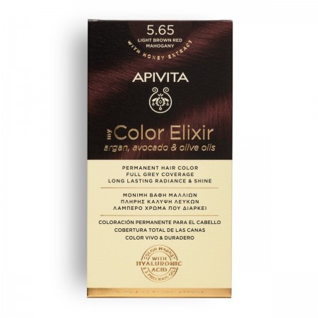 APIVITA COLOR ELIXIR TINTE 5.65 CASTAÑO CLARO CAOBA