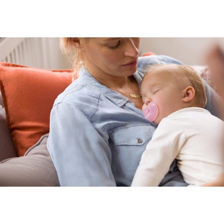 NUK CHUPETE SILICONA SENSITIVE SILICONA 6-18 MESES 2 CHUPETES