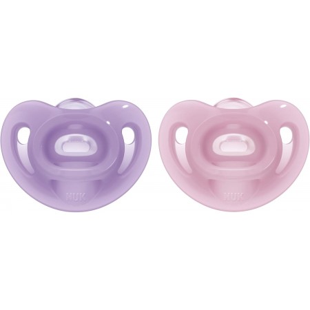 NUK CHUPETE SILICONA SENSITIVE SILICONA 6-18 MESES 2 CHUPETES