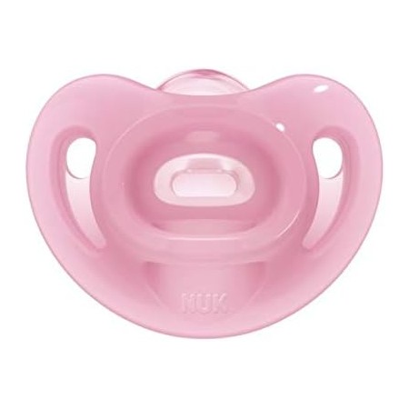 CHUPETE SILICONA NUK SENSITIVE SILICONA 6-18 MESES 2 CHUPETES